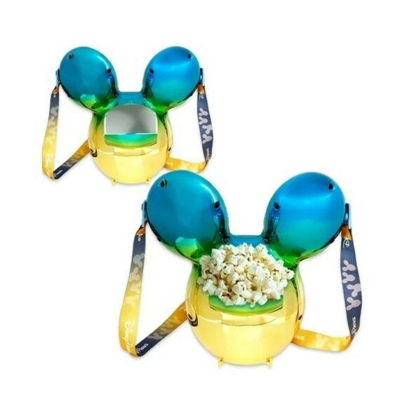 Disney Park Mickey Mouse Popcorn Bucket Collectable Set NIB - Picture 2 of 2